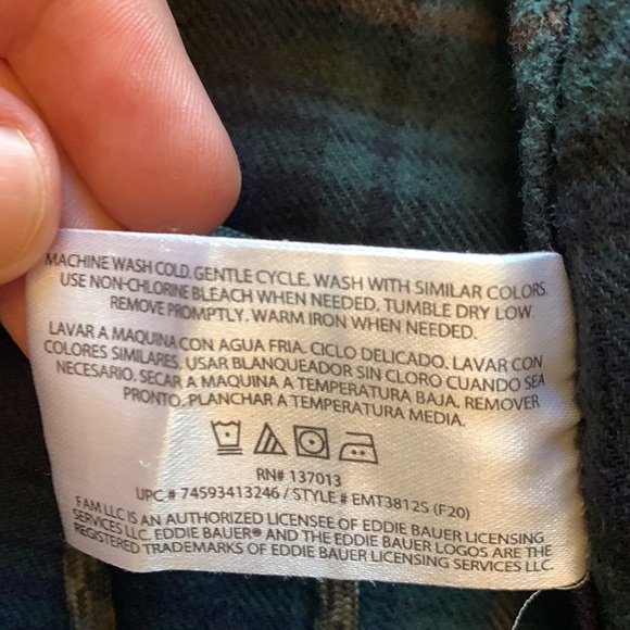 Eddie Bauer Flannel Shirt - Picture 4 of 5